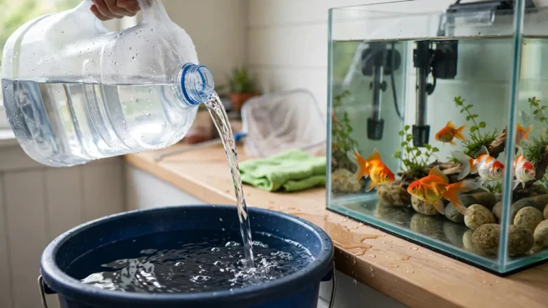 Using distilled water safely for a goldfish aquarium